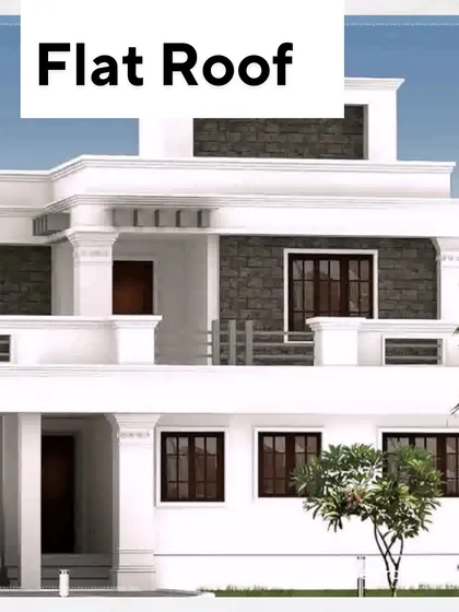 A Flat Roof offers a clean, modern look and provides usable outdoor space for a terrace garden or seating area. While common in contemporary homes, it requires careful planning for proper drainage, especially in rainy climates.