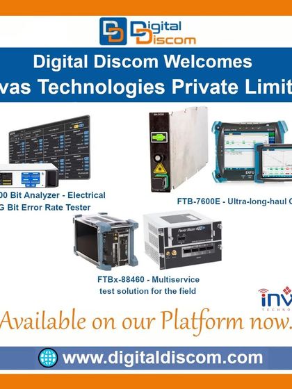 Source advanced network testing solutions from Invas Technologies on our platform. This selection includes the BA-4000 Bit Analyzer, FTB-7600E Ultra-long-haul OTDR, and the FTBx-88460 Multiservice test solution for comprehensive field network analysis.