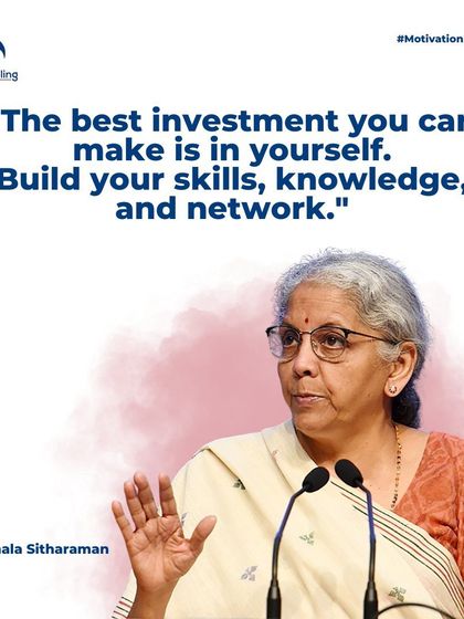 As Finance Minister Nirmala Sitharaman says, the best investment is in yourself. We are committed to helping you build your skills, knowledge, and network to secure a bright financial future.