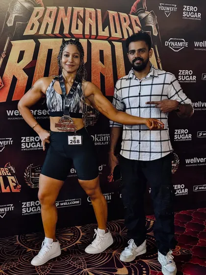 I'm incredibly proud of my wife, Anjali, who won first place in her transformation competition, going from 97 kgs to 61 kgs. It shows that the principles I teach get results for everyone, including my own family. We live this lifestyle together.