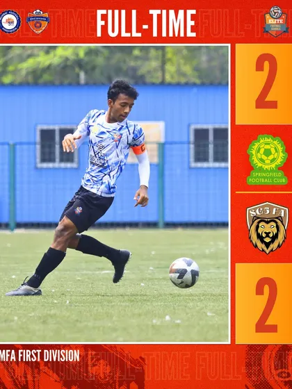A hard-fought 2-2 draw for Springfield FC in the MFA First Division. This result shows our grit and sets the stage for the battles to come this season.