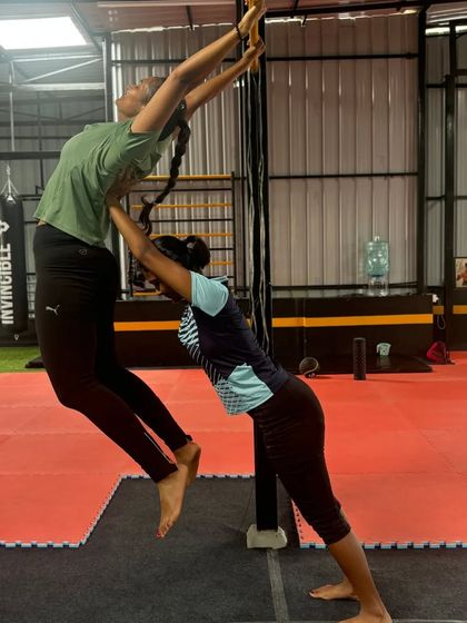 Partner stretches are a great way to improve flexibility and build trust within our community.