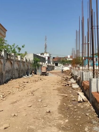 A view of the construction site in Jammu & Kashmir. Building in such a beautiful landscape requires careful planning and execution, which we oversee at every step.