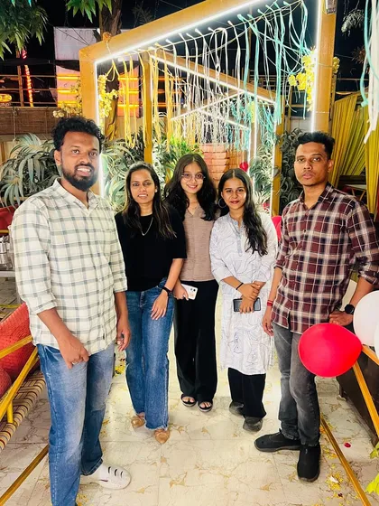 With my talented team. Together, we bring creativity, skill, and passion to every project we undertake.