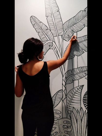 Reshma Shetty - Custom Wall Murals Lush Tropical Murals photo 4