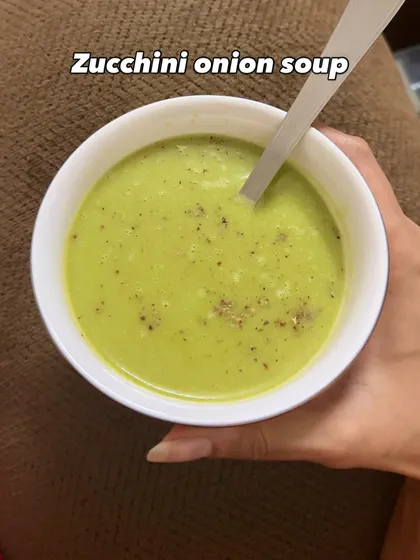 A light and flavorful zucchini onion soup. Soups are an excellent way to stay warm and get your daily dose of vegetables without feeling too full.