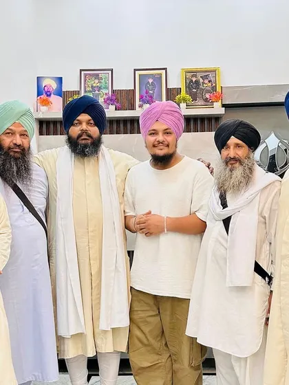 In the company of esteemed Ragis. These moments of devotion and music are deeply inspiring and grounding for me as an artist and as a Sikh.