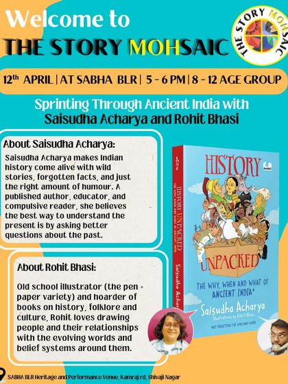 Author Saisudha Acharya and illustrator Rohit Bhasi make Indian history come alive with wild stories, forgotten facts, and just the right amount of humor.