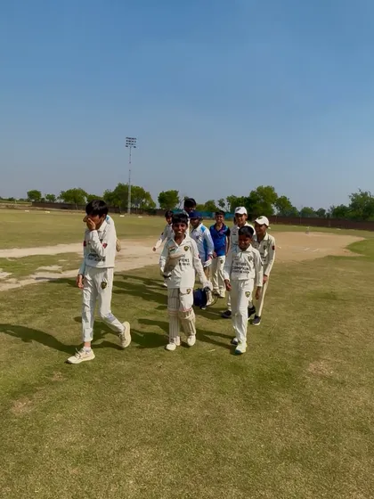 The team walking off victorious. A great start to the tournament.