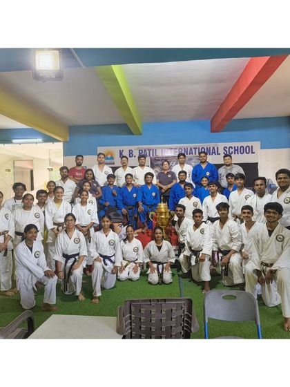 A group photo from our Captain Selection event for the AISKF Warriors League. Team managers and captains gather, ready to lead their teams to victory.