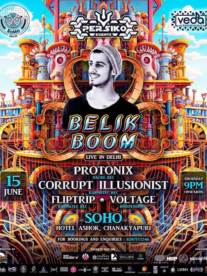 Bringing the legendary Israeli psytrance star Belik Boom to Soho, Delhi. I handled the closing set for this epic night, ensuring the party went on.