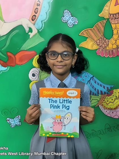 Meet Rekha, a 10-year-old from our East Meets West Library. Stories help her express her emotions and navigate challenges. Her high hope score of 32 shows the transformative impact of our programs.