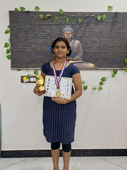 We congratulate Jyoshika from Chennai for earning 2nd Prize in Yogasana. Her confidence and dedication to consistent practice are evident in her performance, reflecting how sincere effort nurtures excellence.