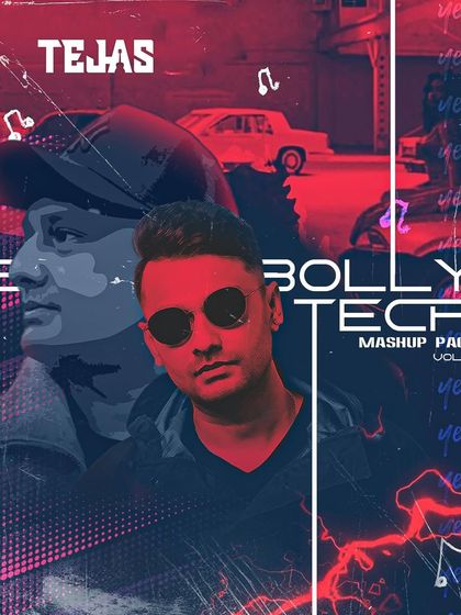 The cover art for 'Bollytech Mashup Pack Vol 2'. For this volume, I pushed the sound further with more complex production and a focus on high-energy tracks.