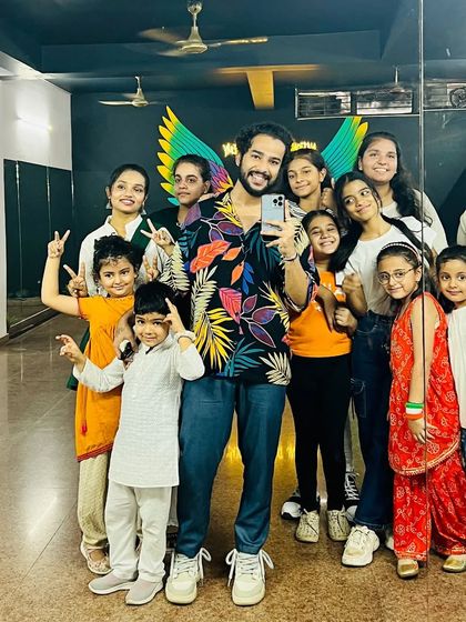 A proud group selfie with our students after their Independence Day performance. These are the moments we cherish as a team.