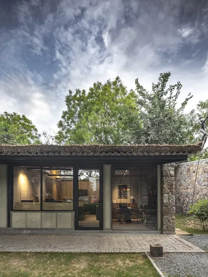 Our own studio in Gurugram is a testament to our design philosophy. The building, nestled among trees, blurs the lines between the built and the natural, creating a workspace that is a peaceful retreat.