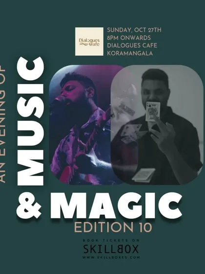 A poster for edition 10 of "An Evening of Music & Magic." It's been amazing to see this show grow.