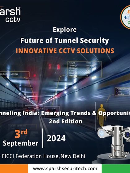 An invitation to Tunneling India 2024 in New Delhi, where I will explore the future of tunnel security with my innovative CCTV solutions.