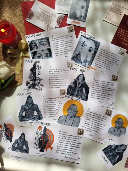 A collection of my postcards, each carrying a unique, handwritten message. It’s a reminder that someone thought of you. This is what 'slow gifting' is all about, a feeling that lasts.