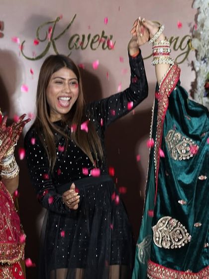 Pure joy and celebration. We shower our graduating students with flower petals to celebrate their new beginning.