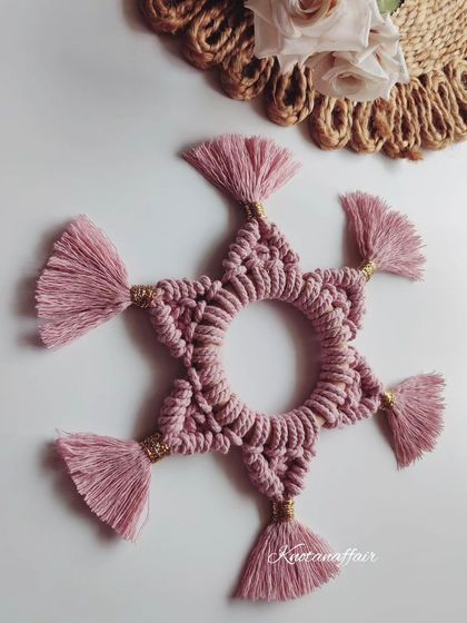 Deepika - Custom Macrame Home Decor Handmade for Your Table: Coasters & Placemats photo 3