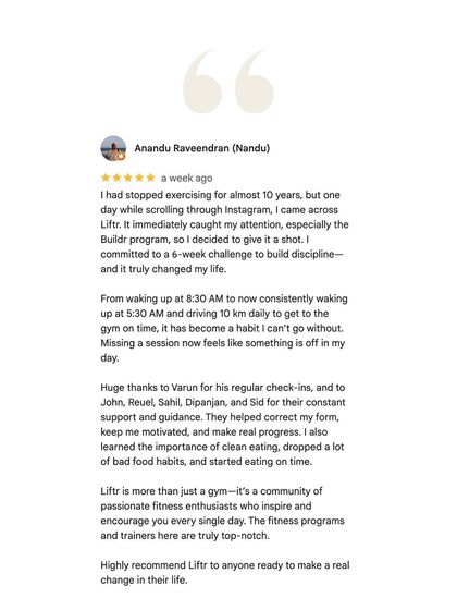 Liftr - 6-Week Body Transformation Program 6-Week Transformation Stories photo 72