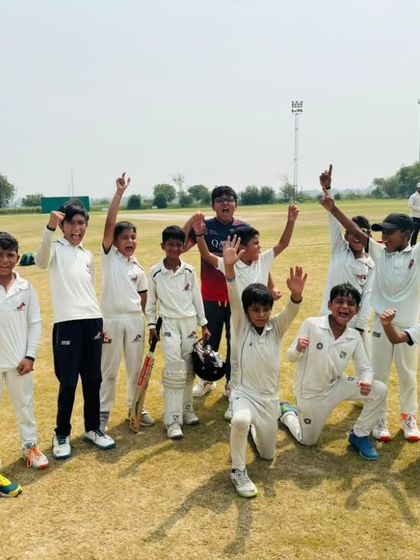 The SKCA Leopards roaring with excitement. We teach our players to play hard, play fair, and celebrate their victories with passion.