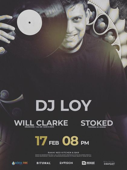 The flyer for a night with international DJ Will Clarke, further cementing my role as a trusted supporting act.