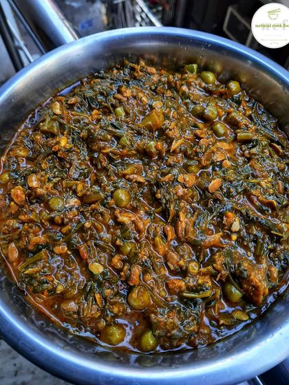 This is our indigenous Chagempomba, a traditional Manipuri fermented soybean curry. It's a unique and flavorful vegetarian dish that I love to prepare.