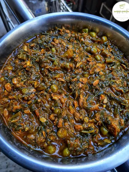 This is our indigenous Chagempomba, a traditional Manipuri fermented soybean curry. It's a unique and flavorful vegetarian dish that I love to prepare.