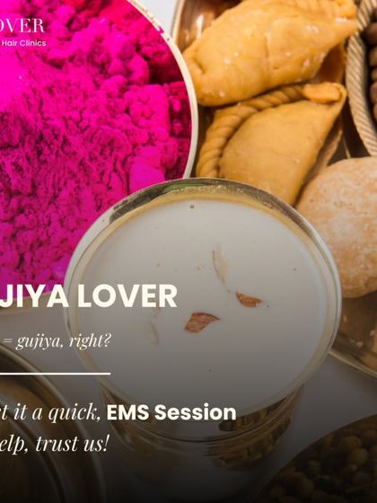 Enjoyed a few too many gujiyas this Holi? We get it. An EMS session can help. Electrical Muscle Stimulation contracts your muscles to help tone your belly, making it a great addition to your fitness routine.