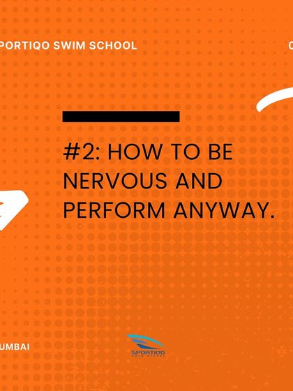 Life lesson number two: How to be nervous and perform anyway. Swimming builds the mental fortitude to manage pressure.