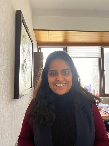 A simple, smiling portrait. Ready for whatever the day brings.