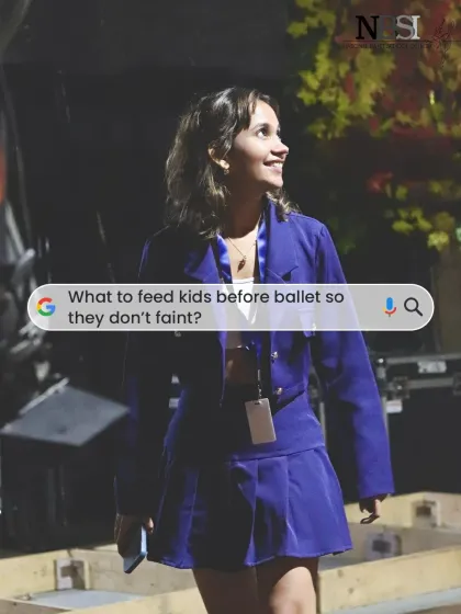 "What to feed kids before ballet so they don't faint?" A very real and important question for any dance teacher.