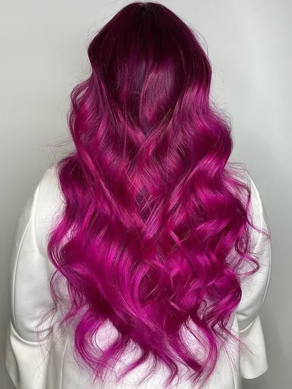 This is the kind of vibrant, head-turning result we can create. This stunning magenta pink is a testament to understanding lightening levels and toning with precision using Wella's Color Fresh Create. It's bold, beautiful, and completely achievable with the right knowledge.