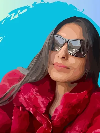 This was the first vector art I made in 2024, and I spent over 25 hours on it. Here is the version with a simple background splash to make the portrait pop.
