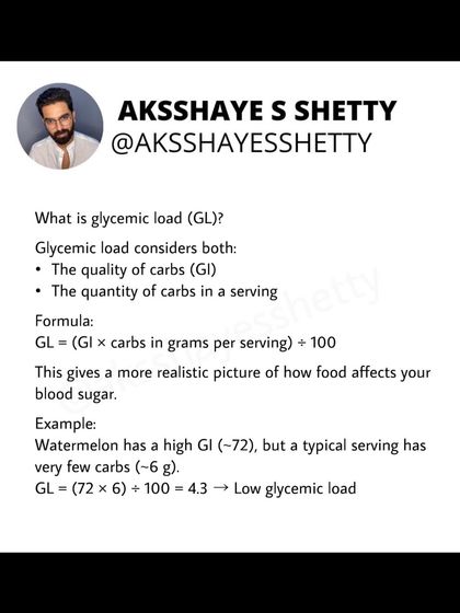Glycemic Load (GL) is a more practical tool than Glycemic Index (GI) because it considers portion size. Understanding GL helps you make smarter carb choices for stable energy and better fat loss support.
