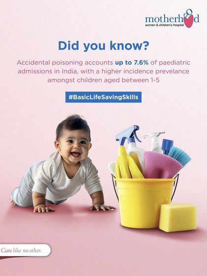 Household cleaning supplies can look like toys to a crawling baby. Accidental poisoning is a significant risk for children aged 1-5. We educate parents on storing chemicals safely and recognizing the signs of poisoning.