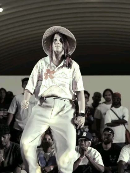 A powerful shot of our co-founder Jeev in her element during a popping performance.