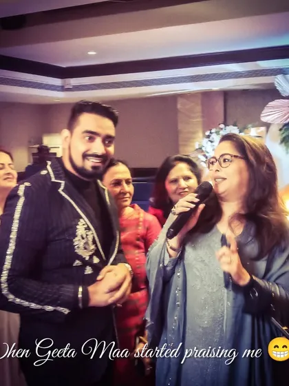 It was an absolute honor to share a moment with the "Maa of Choreographers," Geeta Kapur. Her kind words about my hosting were the highlight of the evening. It's moments like these that make my job the best in the world.