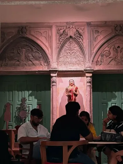 A workshop on adaptive reuse with students at Kathika, a restored haveli in Old Delhi, exploring how museums can better serve local communities.