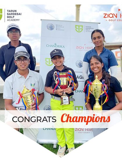 A graphic celebrating our champions. We take pride in showcasing the achievements of our hardworking athletes.