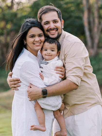 A happy family hug. Capturing the love and connection is the most important part of any family photoshoot.