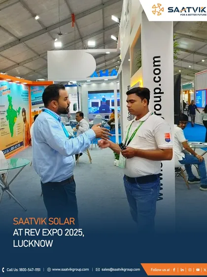 Scenes from the REV Expo 2025 in Lucknow, showcasing our high-efficiency modules and our engagement with developers and partners to accelerate the clean energy transition.