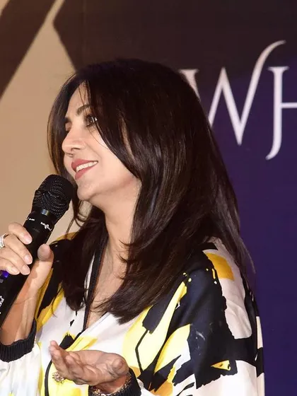 A close-up shot from the TEDx stage, where I spoke about finding my purpose and falling in love with my life's journey.