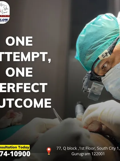 Precision is key in every hair transplant procedure. Here, you can see our surgeon meticulously implanting individual hair follicles. This focus on detail ensures each graft is placed at the correct angle and depth for a completely natural outcome.