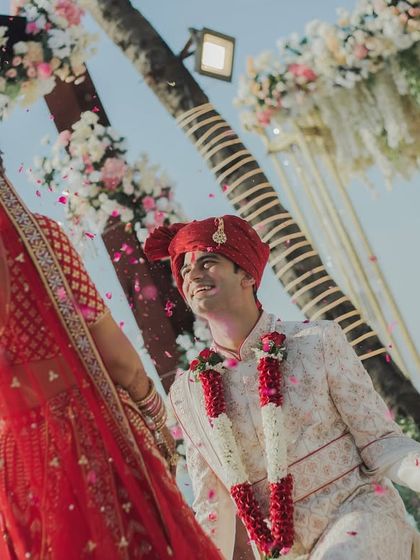 The groom's ecstatic reaction as he is united with his bride. Capturing the groom's emotions is just as important in telling the complete wedding story.