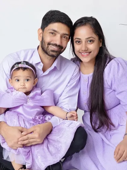 A beautiful family, perfectly coordinated. I can help you plan outfits so your family portraits look cohesive and timeless. These studio sessions are perfect for creating that classic, frame-worthy family photograph.