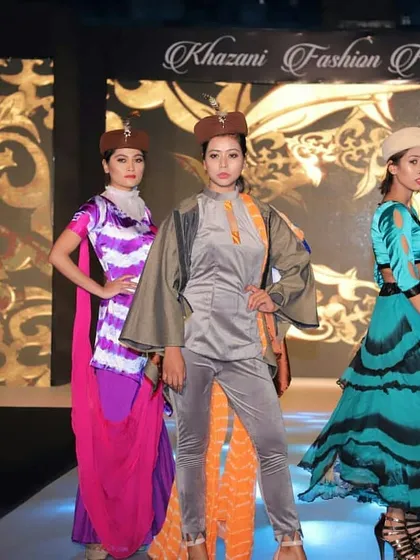 Our students' creations take center stage at the Khazani Fashion Fiesta. This is the ultimate goal for many of our aspiring designers, providing real portfolio experience and a chance to see their hard work showcased on a professional runway.