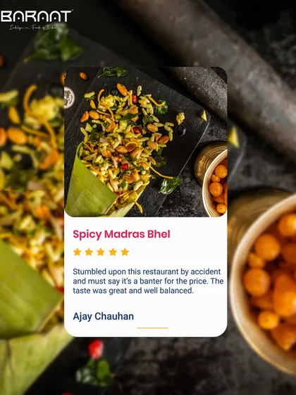 My Spicy Madras Bhel offers a well-balanced mix of crunch, spice, and tang. It's a perfect snack that delivers great taste and value.